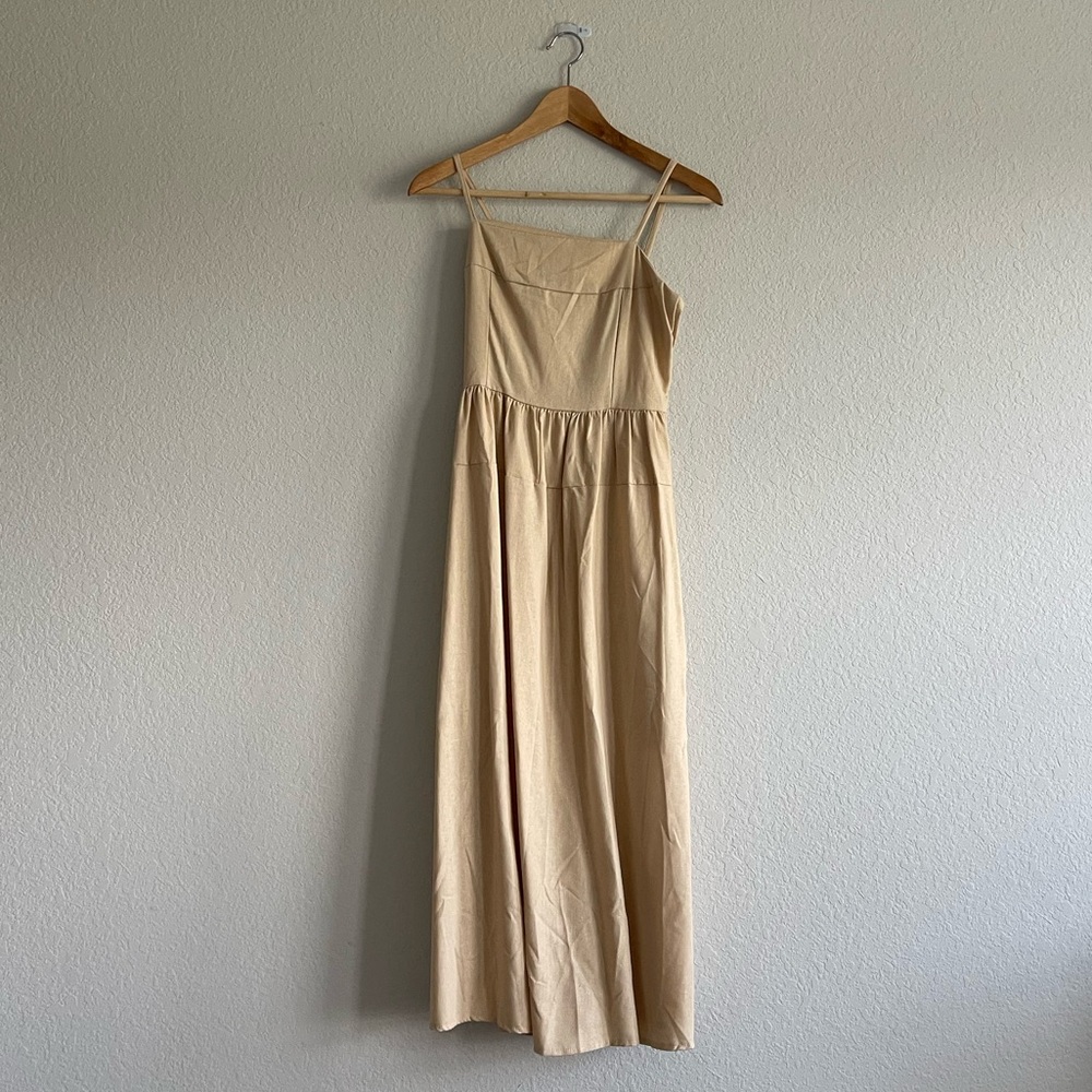 NWOT SHEIN Tan Midi Dress